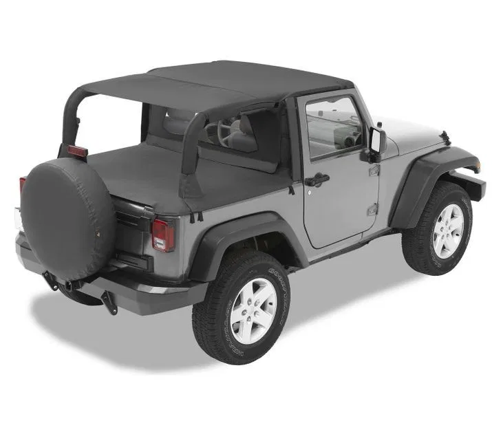 56805-35 – BESTOP Soft Top, Black Diamond Fabric Without Doors With Tinted Windows Without Sunroof Includes Hardware